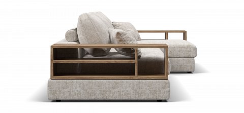 Угловой диван-кровать Босс Модуль ХЛ Шенилл Смарт кварц 3