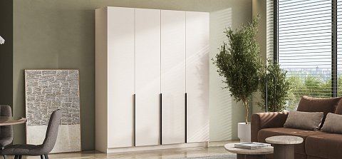 Рим 180 шкаф распашной 4Д+ящики 01 Кашемир 2