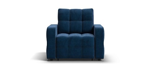 Денди кресло-кровать велюр Монолит синий 1