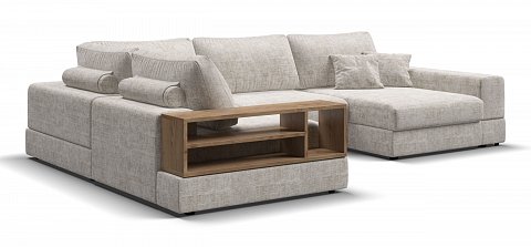 П-образный диван-кровать Босс Модуль Шенилл Смарт кварц 1