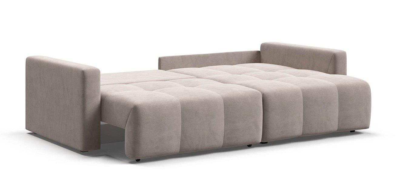 Угловой диван Босс Тренд велюр Монолит латте