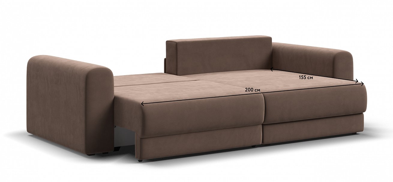 Модульный угловой диван Ричмонд Модуль велюр Монолит мокко