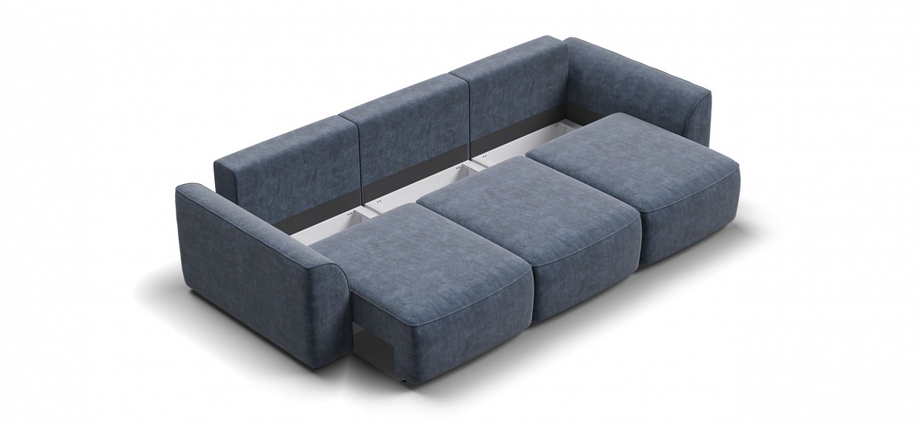 Диван Кинг Модуль Макс велюр Роял синий