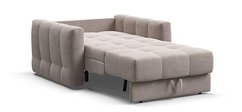 Босс Слип кресло-кроватьВелюр Монолит латте 3