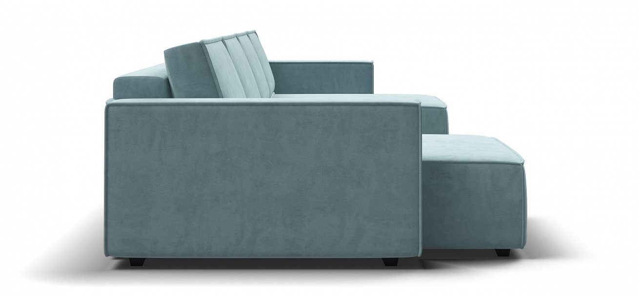 П-образный диван Босс Софт Модуль велюр Монолит аква