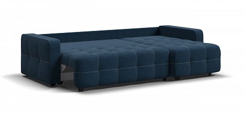 Угловой диван Денди Рогожка Мальмо синий 3