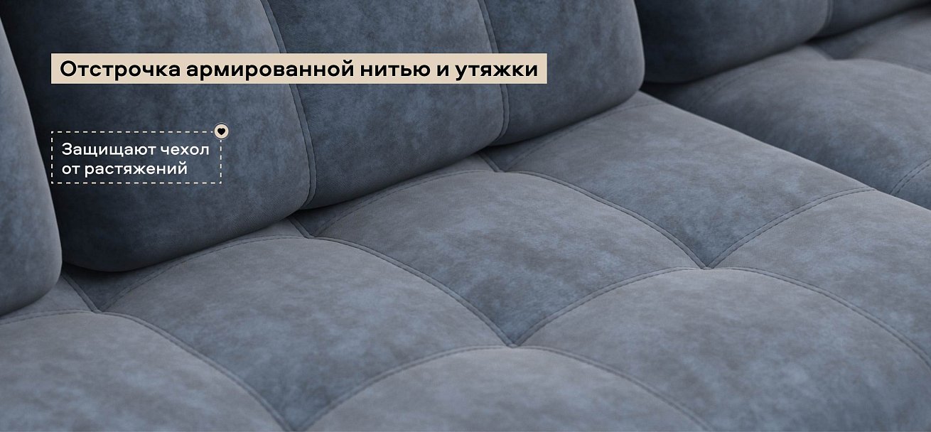 Угловой диван Босс ХЛ велюр Роял синий