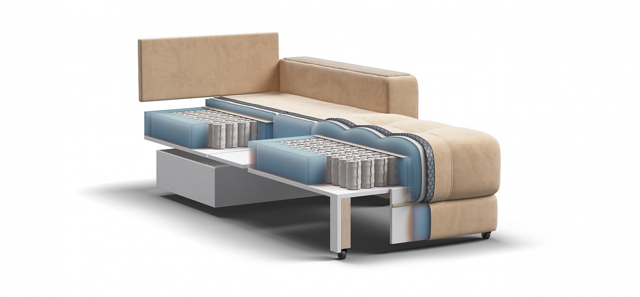 Босс кресло-кровать Накладки Снежная Сонома (МДФ)