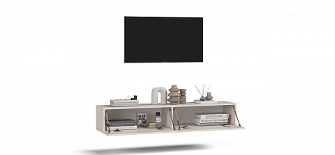 ТВ Тумба Босс Стандарт 140 Кашемир серый 3