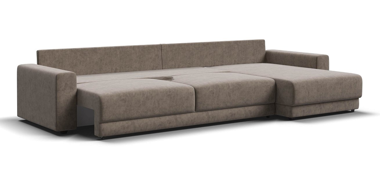 Угловой диван Босс Прайм Макс велюр Роял тауп