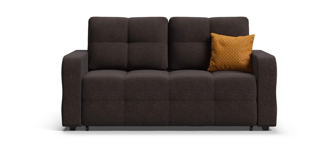 Диван Денди двухместный Рогожка Мальмо шоколад