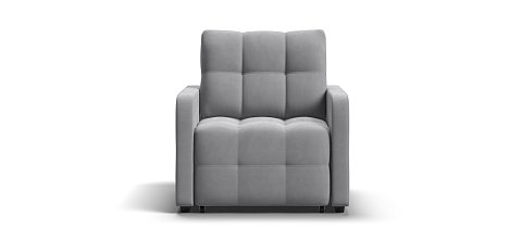 Кресло-кровать Денди Слим велюр Монолит сталь 1