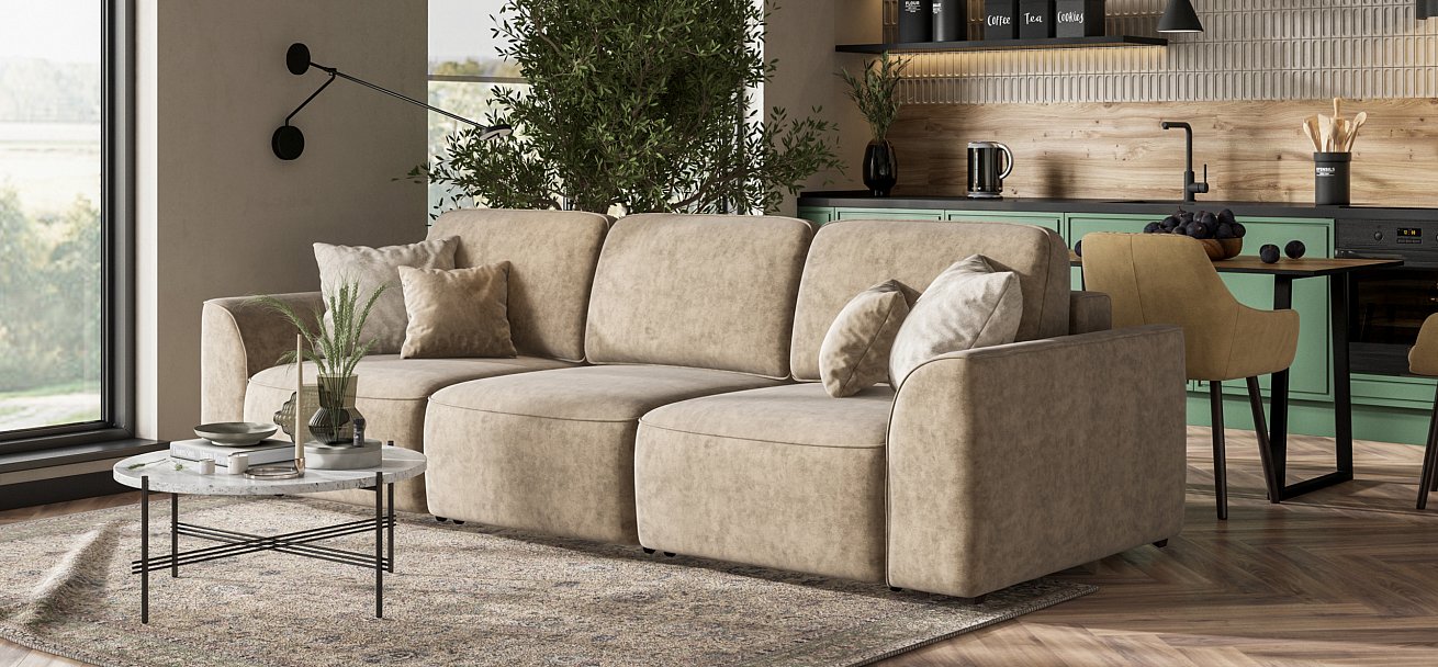 Диван Кинг Модуль Макс велюр Роял тауп