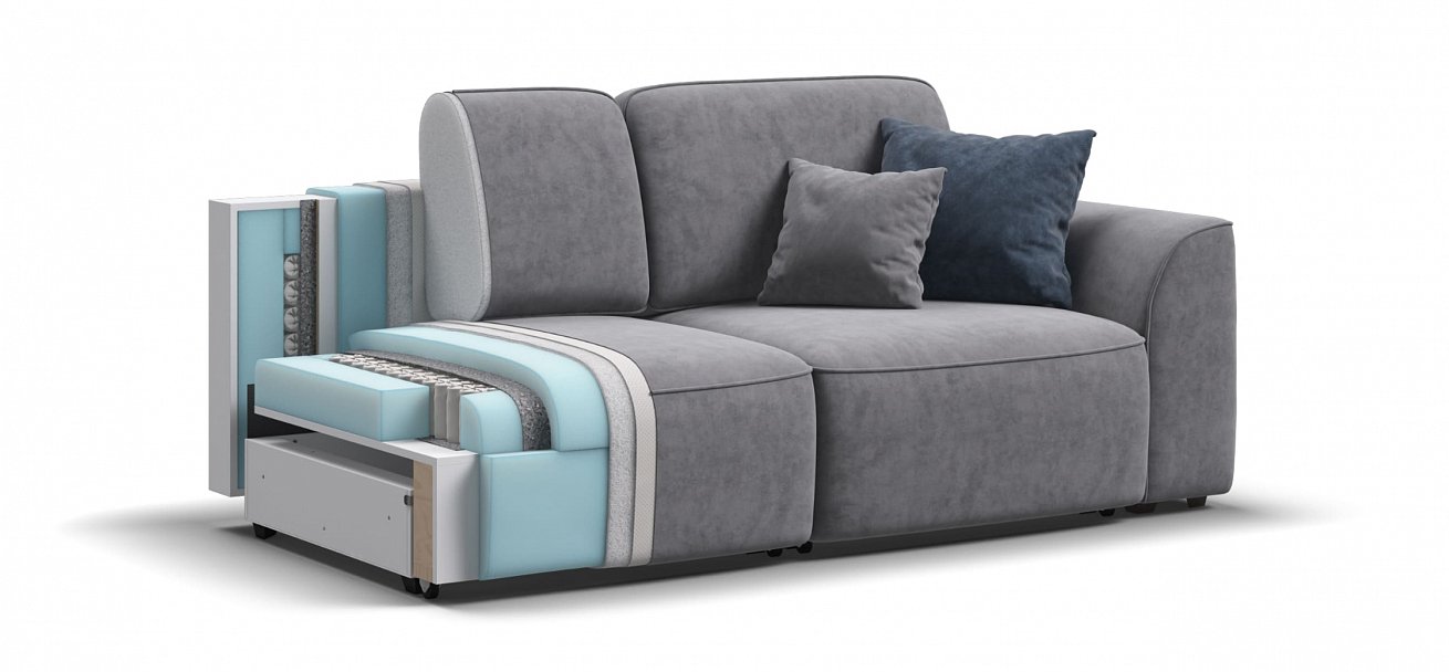 Диван Кинг Модуль велюр Роял агат