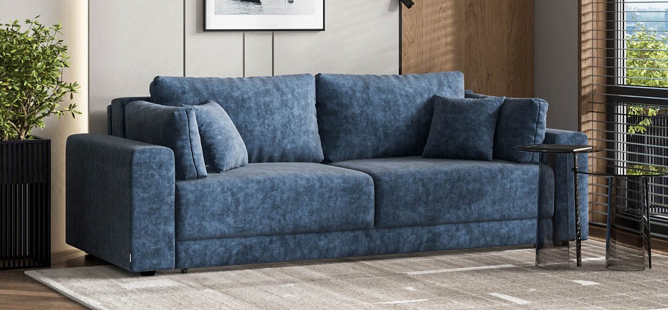 Диван Босс Прайм велюр Роял синий