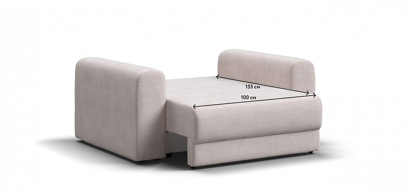 Кресло Ричмонд Модуль Вельвет Корд бежевый