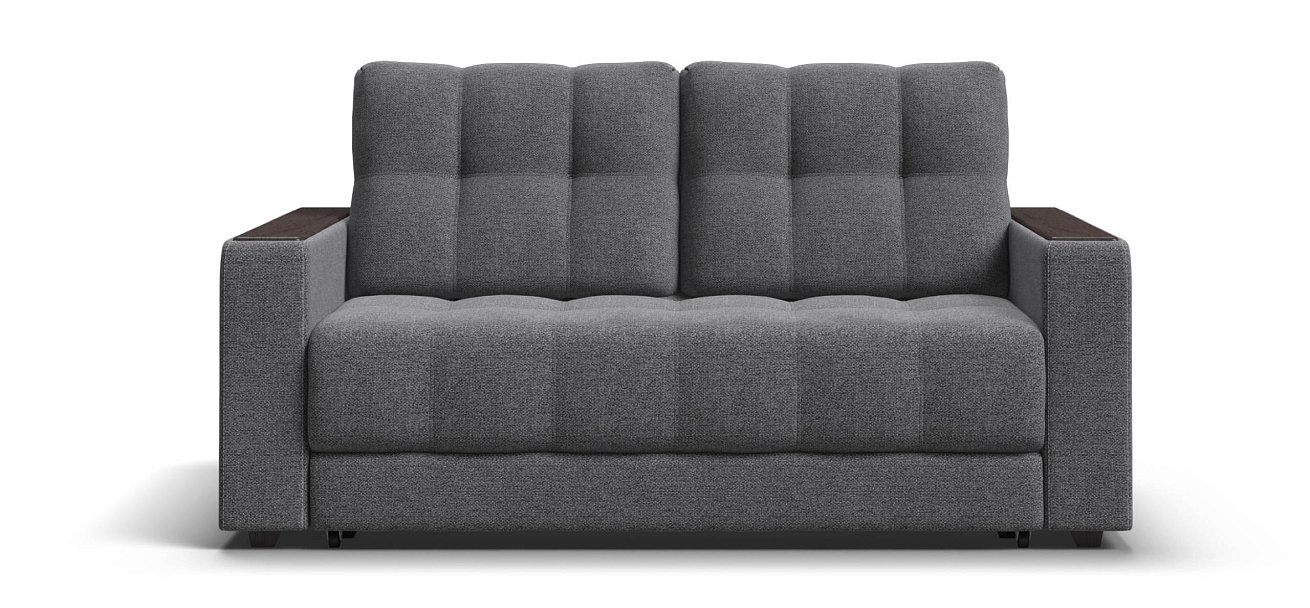 Диван Босс двухместный Рогожка Мальмо серый