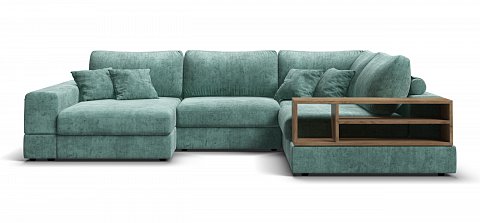 П-образный диван-кровать Босс Модуль Шенилл Глосс минт 2