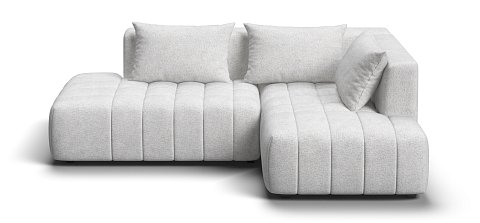 Угловой диван правый Босс Твин Шенилл Клауд крем 1