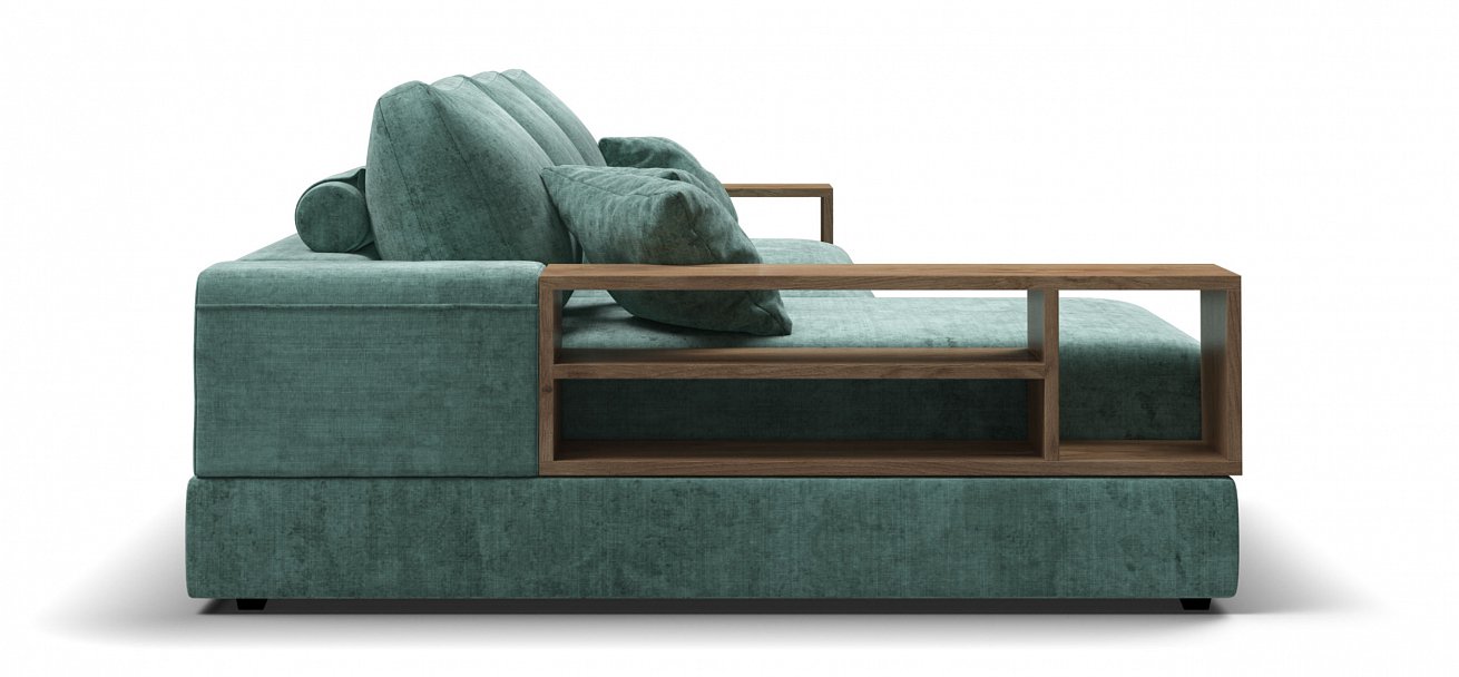 Угловой диван-кровать Босс Модуль ХЛ Шенилл Глосс минт