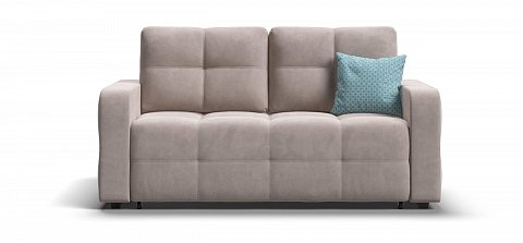 Диван Денди двухместный велюр Монолит латте 1