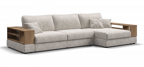 Угловой диван-кровать Босс Модуль ХЛ Шенилл Смарт кварц 1