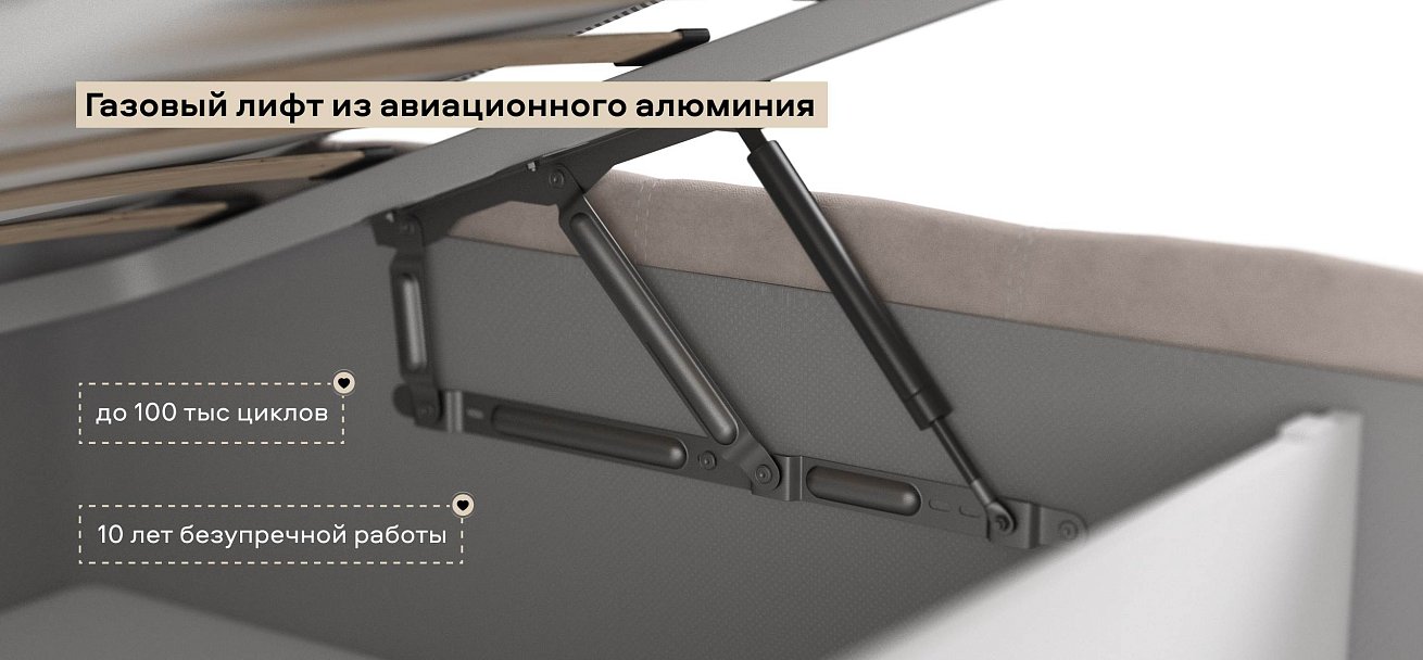 Босс Кровать+ПМ 160*200 велюр Монолит латте