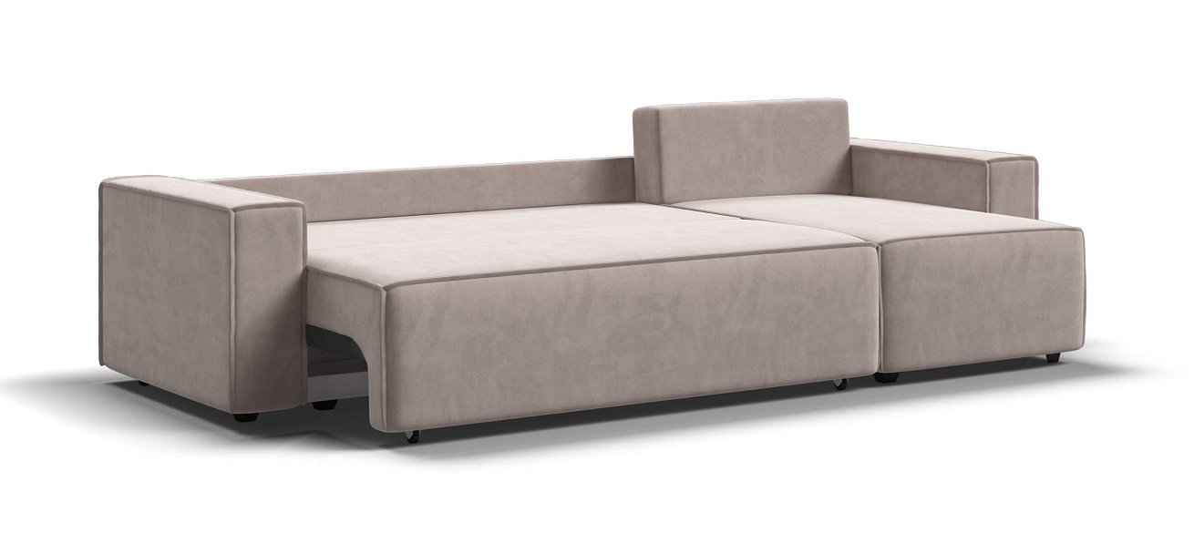 Угловой диван Норд велюр Монолит латте