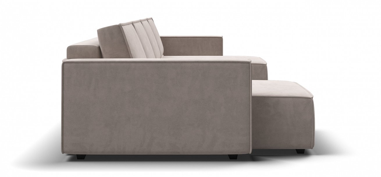 П-образный диван Босс Софт Модуль велюр Монолит латте