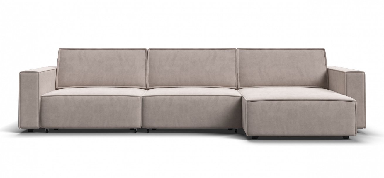 Угловой диван Босс Софт Модуль Макс велюр Монолит латте