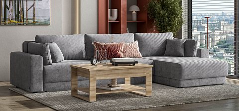 Угловой диван Босс Прайм Макс велюр Роял агат 2