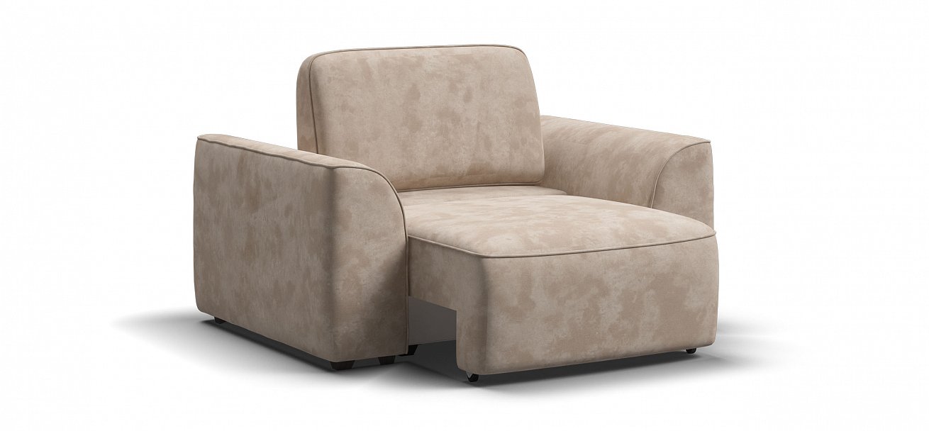 Кресло Кинг Модуль велюр Алькантара пепел