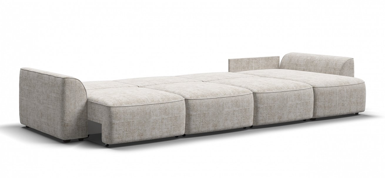 Угловой диван Кинг Модуль Макс Шенилл Смарт кварц