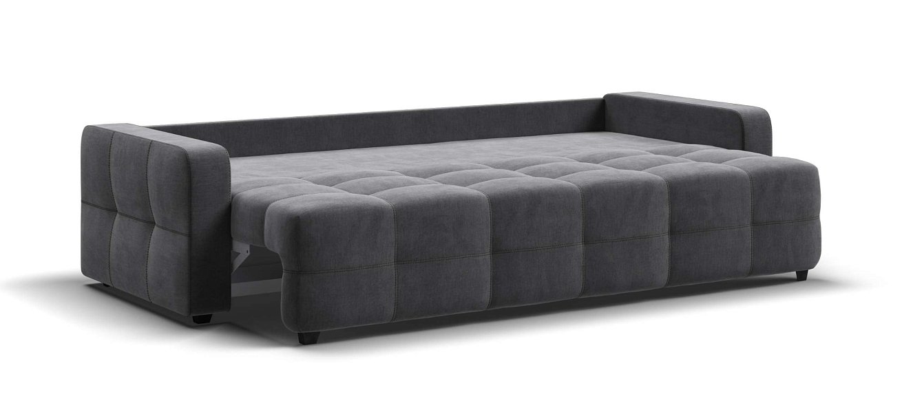 Диван Денди велюр Монолит серый
