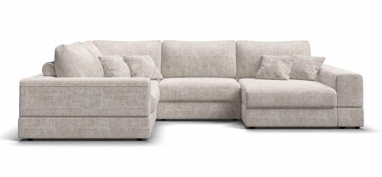 П-образный диван-кровать Босс Модуль Шенилл Смарт кварц