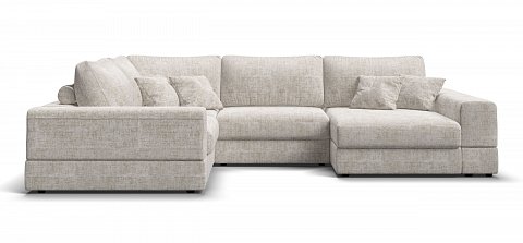 П-образный диван-кровать Босс Модуль Шенилл Смарт кварц 2