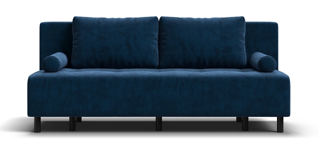 Диван Бостон Мини велюр Монолит синий