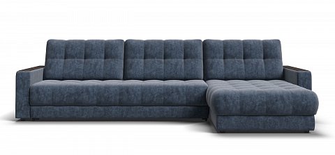 Угловой диван Босс Макс велюр Роял синий 1