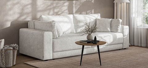 Диван Босс Прайм Шенилл Клауд крем 2