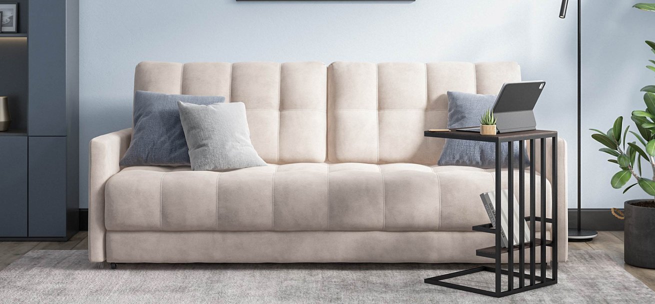 Диван Босс Лофт велюр Монолит латте