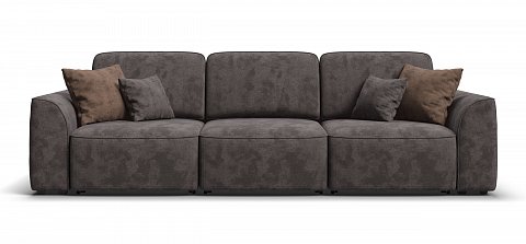 Диван Кинг Модуль Макс велюр Алькантара серый 2