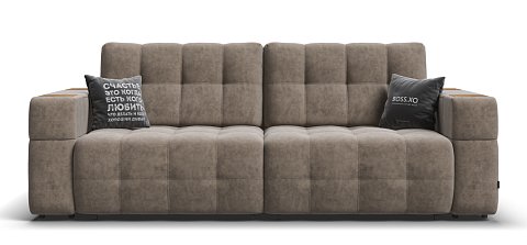 Диван Босс ХО велюр Роял тауп / Дымчатый Крафт 1