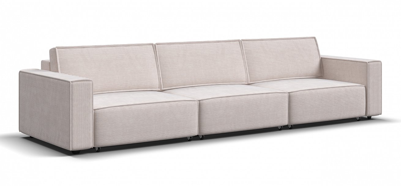 Диван Босс Софт Модуль Макс Вельвет Корд бежевый