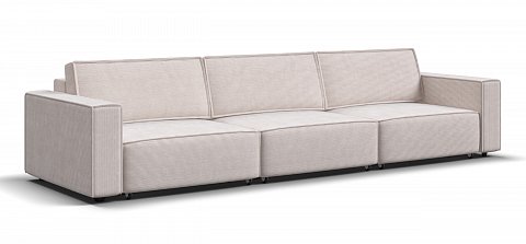 Диван Босс Софт Модуль Макс Вельвет Корд бежевый 1