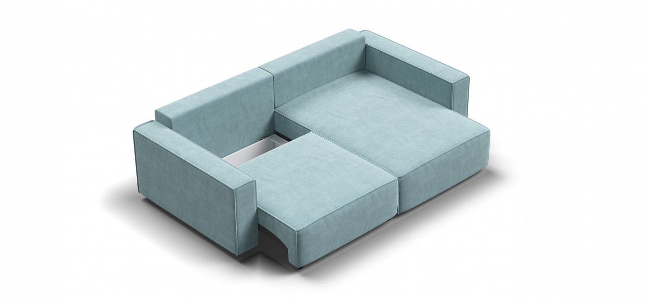 Угловой диван Босс Софт Модуль велюр Монолит аква