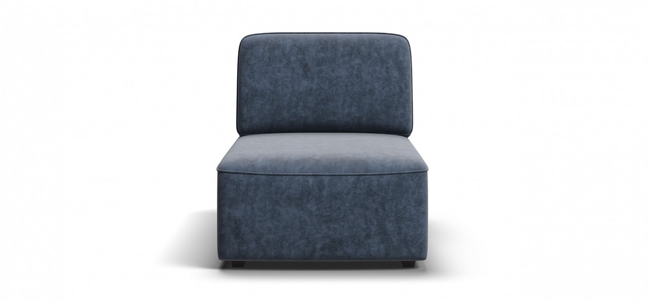 Кинг Модуль оттоманка велюр Роял синий