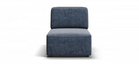 Кинг Модуль оттоманка велюр Роял синий 2