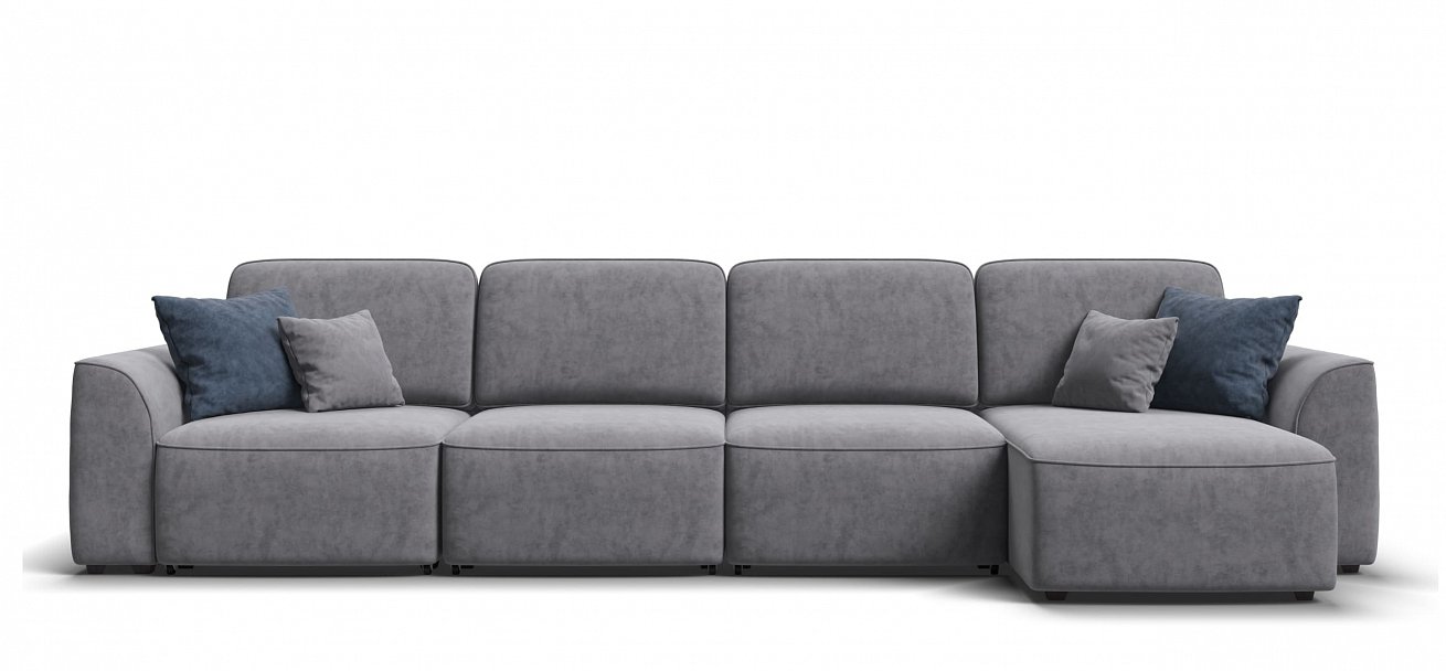 Угловой диван Кинг Модуль Макс велюр Роял агат