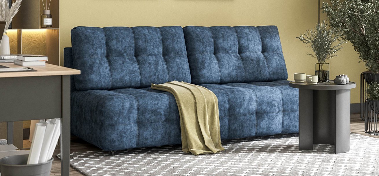 Диван Босс Мини велюр Роял синий