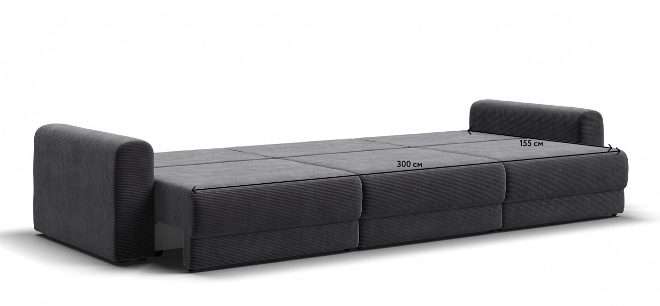 Модульный диван Ричмонд Модуль Макс Вельвет Корд графит